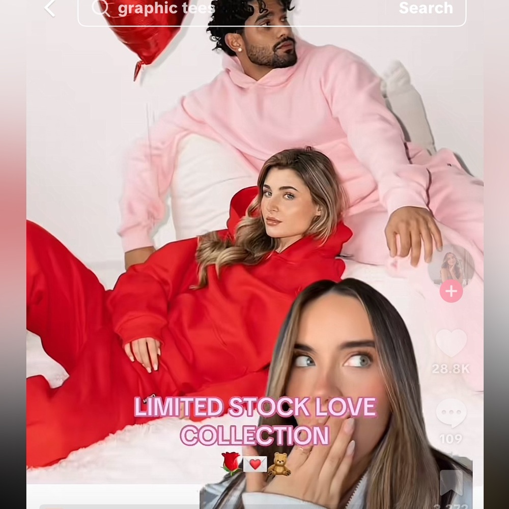 Comfrt Love Collection Sweatpants in Petal Pink - Picture 14 of 15
